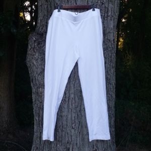 pureJILL slim Leg White Active Pants 2X